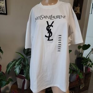 FIRM✅️ Stylish White T-Shirt with Black Logo